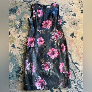 Calvin Klein Faux Leather Dress